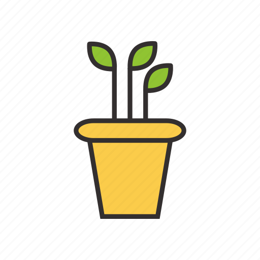 Flower, garden, plant, gardening, pot, gardener, green icon - Download on Iconfinder