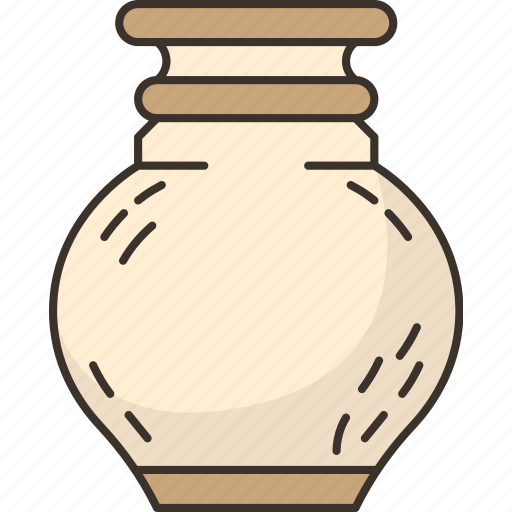 Stoneware, pottery, rustic, vase, ceramic icon - Download on Iconfinder
