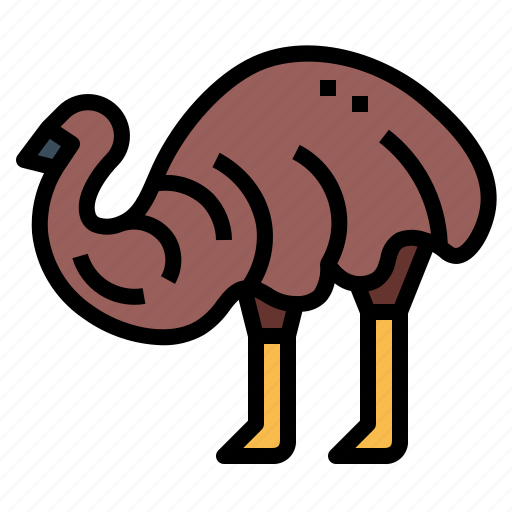 Animal, emu, poultry, wildlife, bird icon - Download on Iconfinder