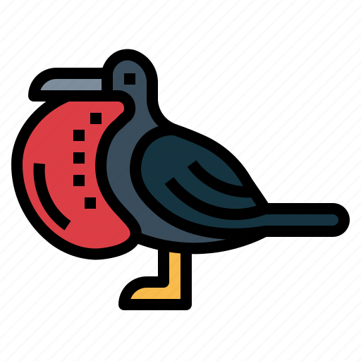 Fregata, wildlife, animal, magnificens, poultry, bird icon - Download on Iconfinder