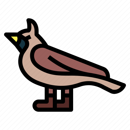 Horned, wildlife, animal, lark, poultry, bird icon - Download on Iconfinder