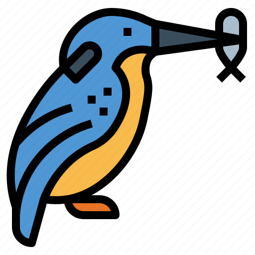 Animal, poultry, wildlife, bird, kingfisher icon - Download on Iconfinder