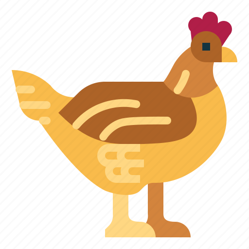 Poutry, farm, hen, animal, chicken icon - Download on Iconfinder