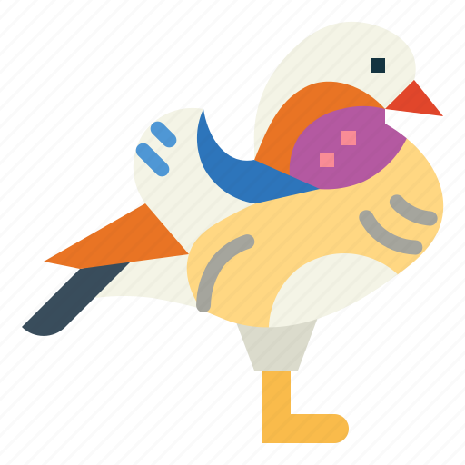 Duck, wildlife, poultry, animal, mandarin icon - Download on Iconfinder
