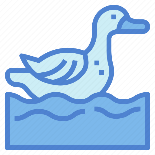 Animal, duck, farm, poutry, water icon - Download on Iconfinder