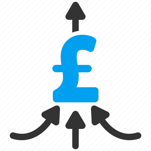 Aggregate, collect, combine payments, financial aggregator, income, payment, pound sterling icon - Download on Iconfinder