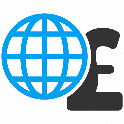 Global finances, globe, international corporation, network, pound sterling, web, worldwide icon - Download on Iconfinder