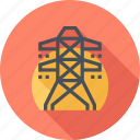 city, electricity, energy, industry, power, powerline, tower