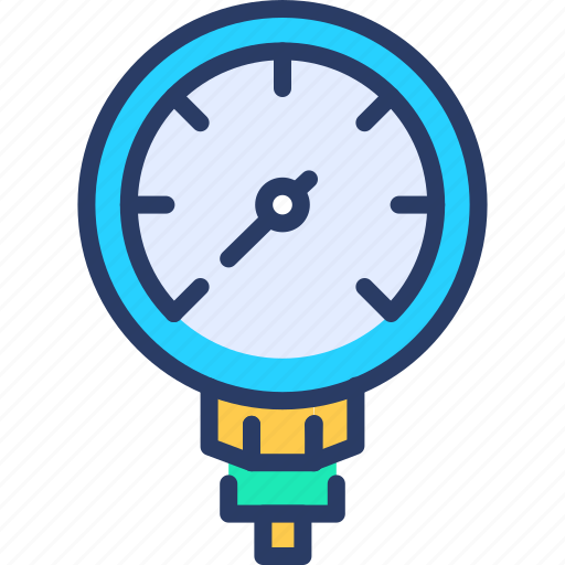Gauge, kpa, meter, pressure, pressure gauge, pressure meter icon - Download on Iconfinder