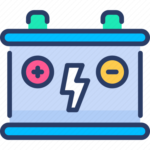 Battery, car battery, charge, electricity, energy, power icon - Download on Iconfinder