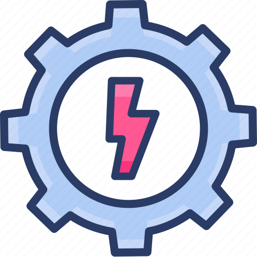 Energy, gear, process, production, work icon - Download on Iconfinder