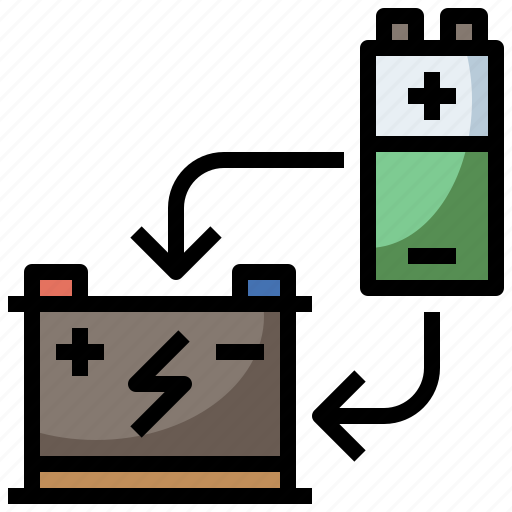 Battery, car, electronics, power, starter, transportation icon - Download on Iconfinder