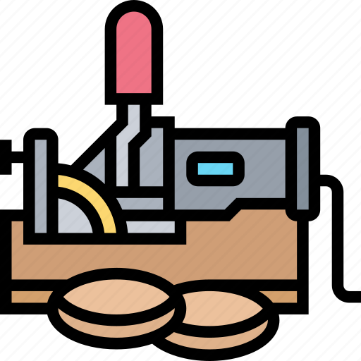 Biscuit, joiner, woodwork, craft, carpentry icon - Download on Iconfinder