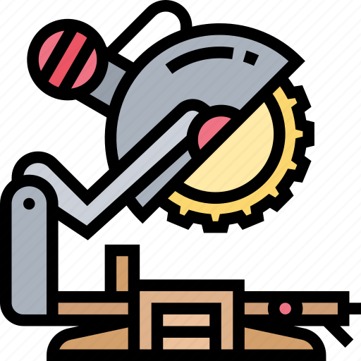 Miter, saw, blade, machine, workshop icon - Download on Iconfinder
