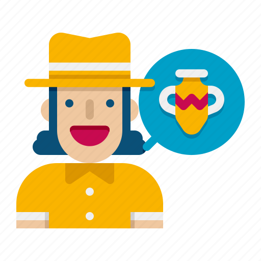 Archaeologist, female, woman icon - Download on Iconfinder