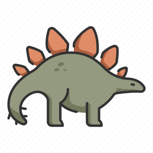 Animal, dinosaur, extinct, stegosaurus, wildlife icon - Download on Iconfinder