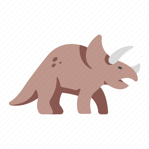 Animal, dinosaur, extinct, triceratops, wildlife icon - Download on Iconfinder