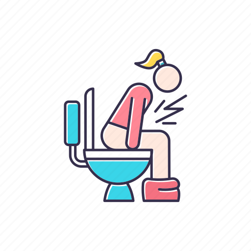 Diarrhea, digestive, poisoning, problem, sickness, tract, woman icon - Download on Iconfinder
