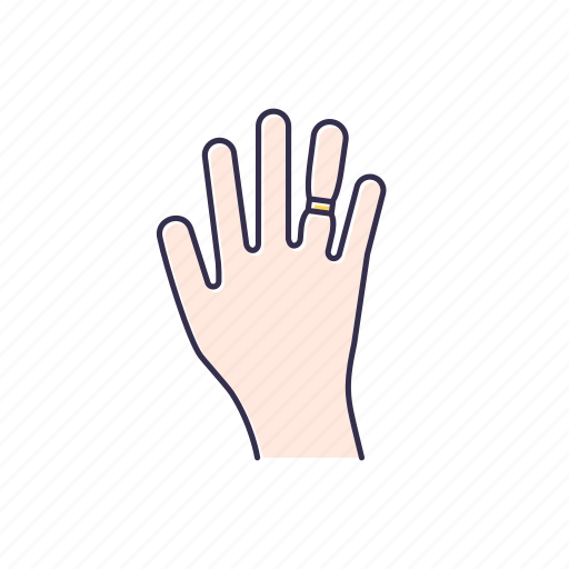 Finger, hand, joint, puffy, swelling, trauma, weight icon - Download on Iconfinder