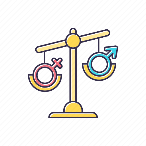 Female, gender, hormone, imbalance, male, scale, unbalanced icon - Download on Iconfinder