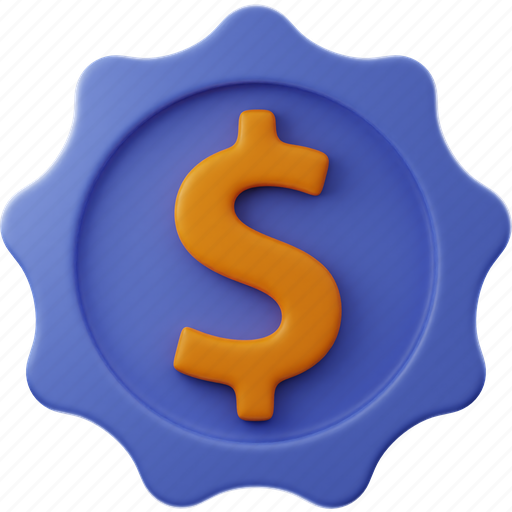Finance, dollar, medal, money 3D illustration - Download on Iconfinder