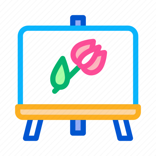 Educational, flower, game, lessons, painted, picture, teacher icon - Download on Iconfinder