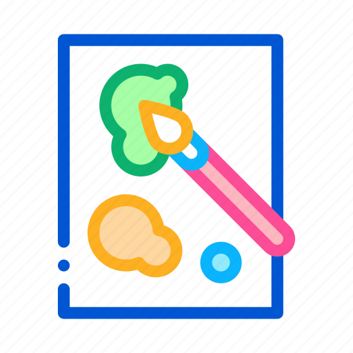 Education, game, kids, lessons, painting, preschool, teacher icon - Download on Iconfinder