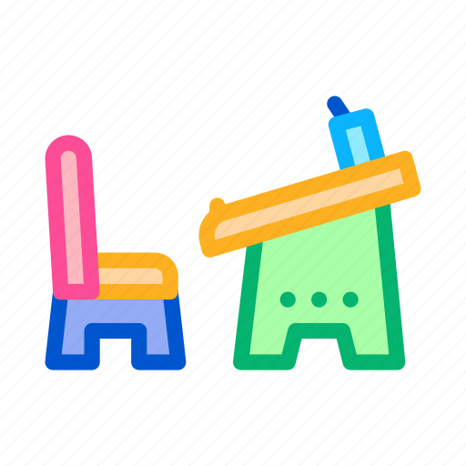 Education, game, kids, lessons, preschool, table, teacher icon - Download on Iconfinder