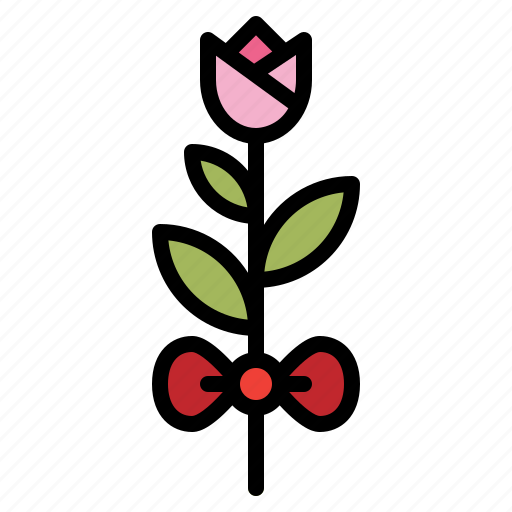 Bow, flower, gift, love icon - Download on Iconfinder