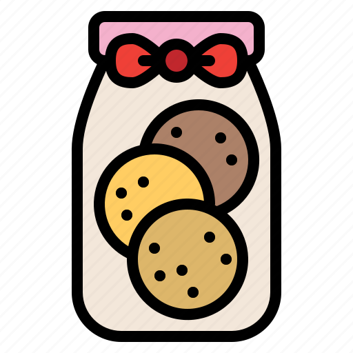 Bow, cookie, gift, present icon - Download on Iconfinder