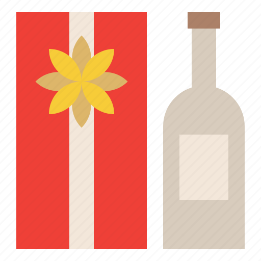 Box, gift, present, wine icon - Download on Iconfinder