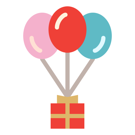 Balloon, gift, present, surprise icon - Free download