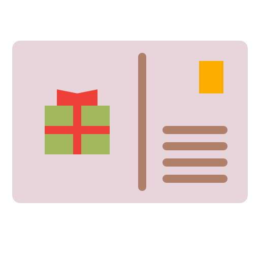 Gift, memory, poscard, present icon - Free download