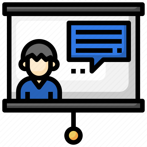 Videocall, seo, web, finances, presentation icon - Download on Iconfinder