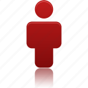 red, user, account, human, person, profile, users