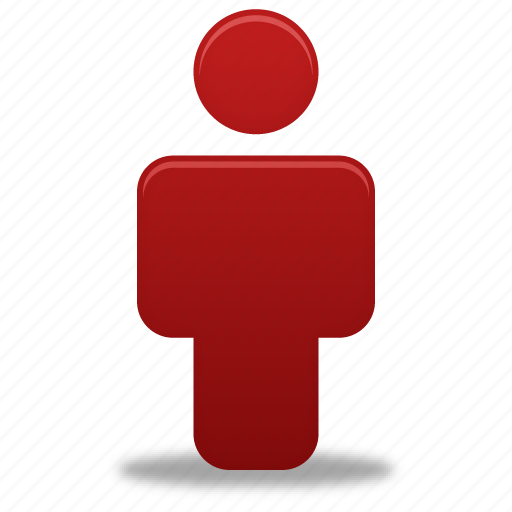 Red, user, account, human, male, man, people icon - Download on Iconfinder