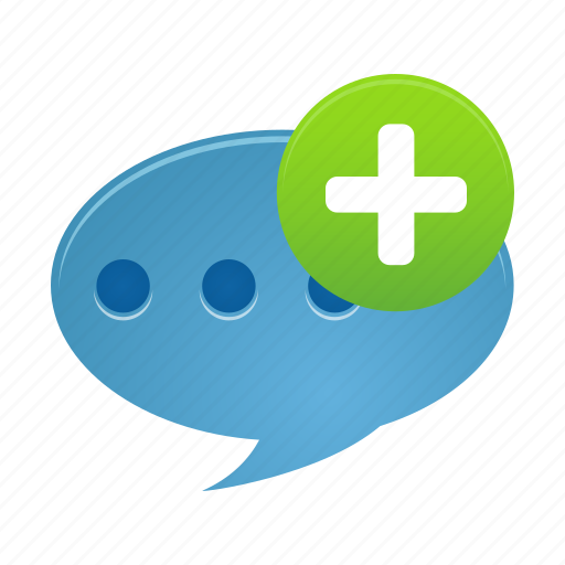 Add, comment, bubble, chat, communication, message, talk icon - Download on Iconfinder