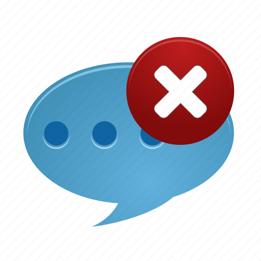 Comment, delete, chat, communication, conversation, message, remove icon - Download on Iconfinder