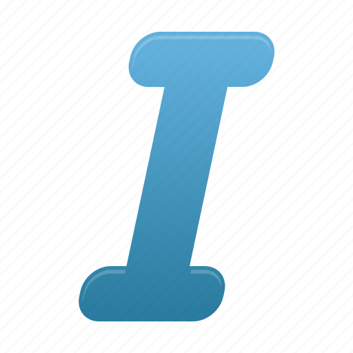 Itailc, text, letter icon - Download on Iconfinder
