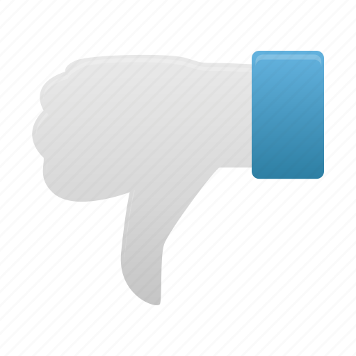 Down, thumb, hand icon - Download on Iconfinder