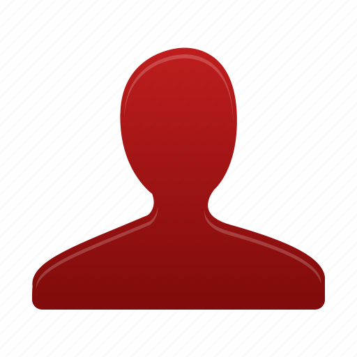 Red, user, account, man, people, person, profile icon - Download on Iconfinder