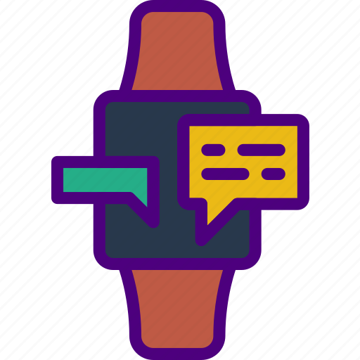 Communication, contact, conversation, delivery, mail, message, smartwatch icon - Download on Iconfinder