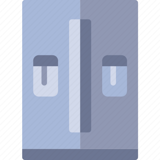 Appliance, double, fridge, furniture, household, room icon - Download on Iconfinder