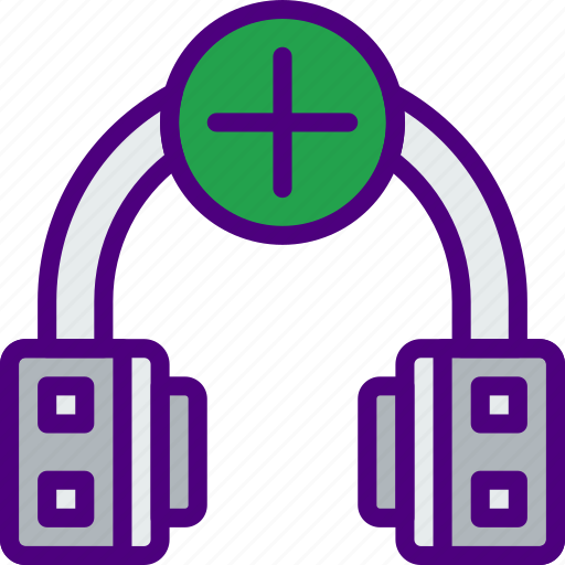 Add, headphones, music, sing, song, sound icon - Download on Iconfinder