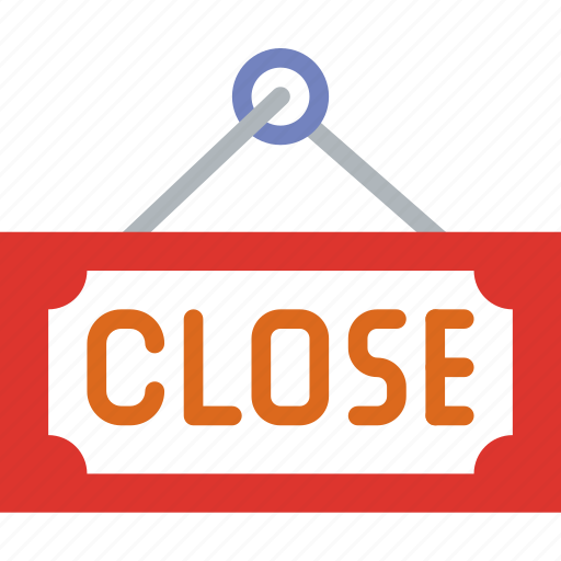 Closed, corporate, job, office, sign, work icon - Download on Iconfinder