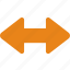 arrow, direction, horizontal, location, orientation 