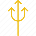 arrow, direction, location, orientation, upward