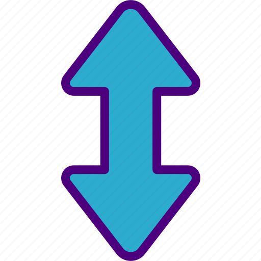 Arrow, direction, location, orientation, vertical icon - Download on Iconfinder