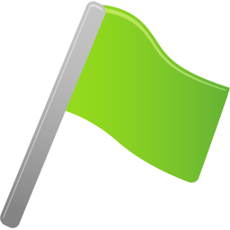 Flag, green icon - Free download on Iconfinder