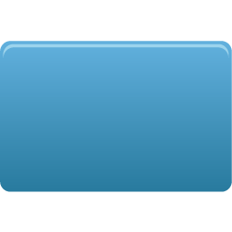 blue rectangle button icon